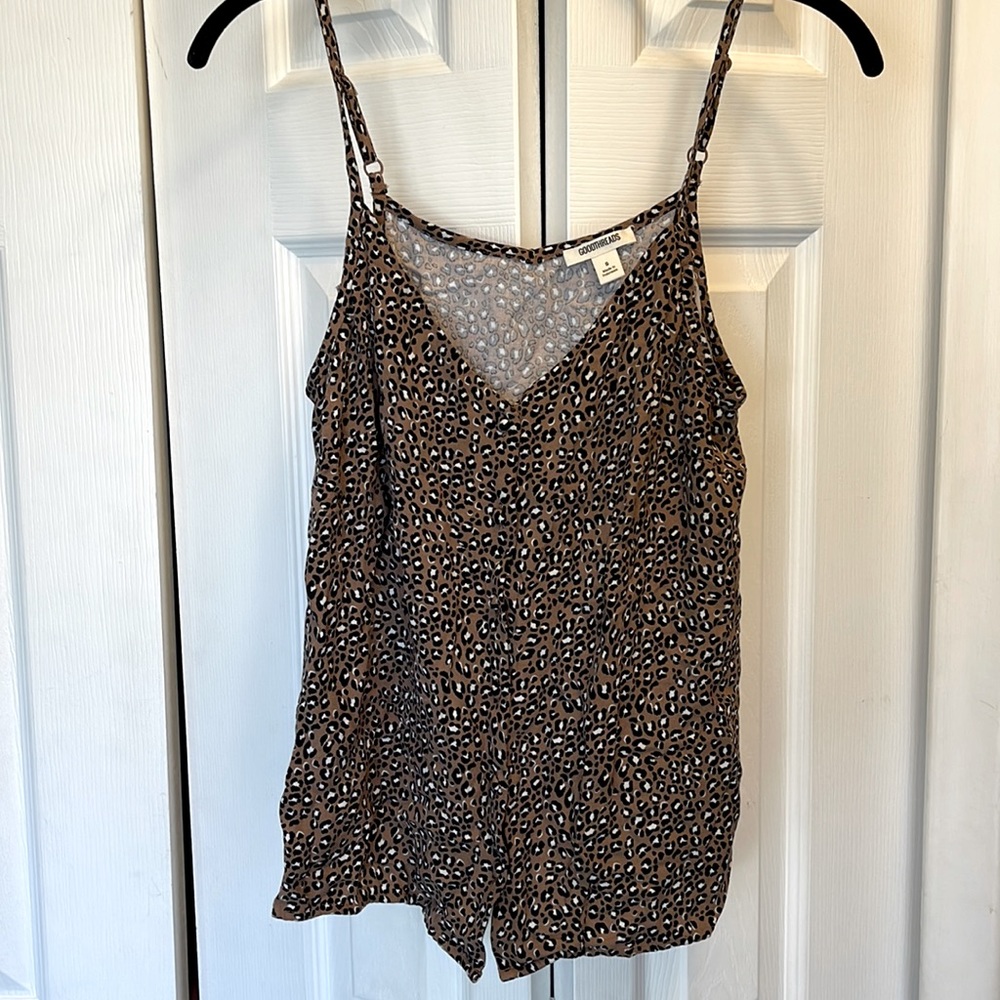 Good Threads - Animal Print - Button Front Tank -… - image 1